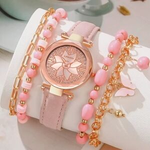 5 piece watch set w/bracelets